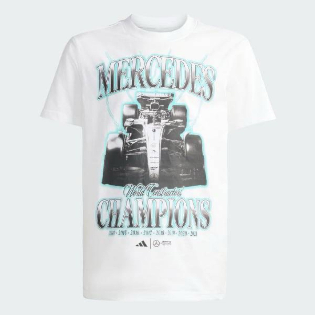 เสื้อยืดAdidasพิมพ์ลายทีมMercedes-AMG Petronas Formula One ช็อปไทย 💯