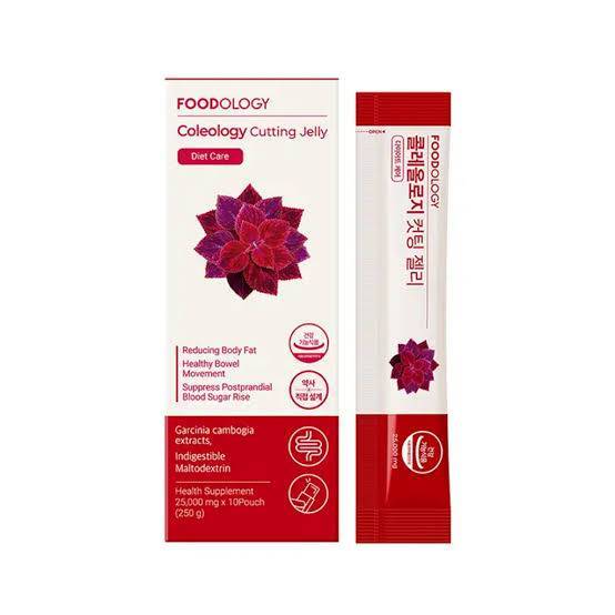 [สินค้าของแท้100% พร้อมส่ง] FOODOLOGY  Coleology Cutting Jelly 10 Sticks (+2 Sticks) 12days