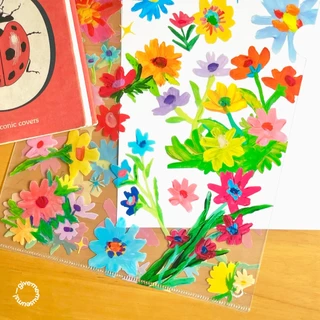 FOLDER FRIEND แฟ้มใส/ทึบใส่เอกสาร ขนาด a4 ลายเส้น give.me.museums