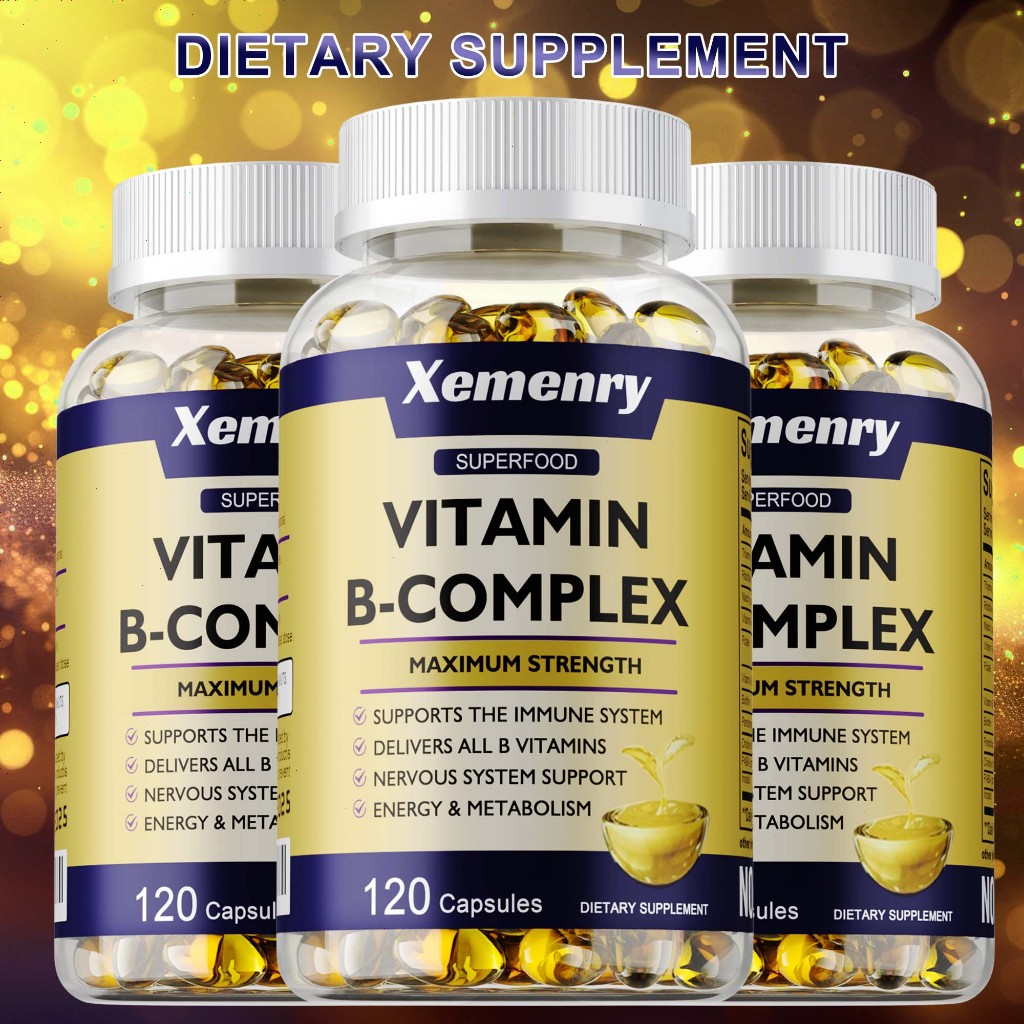 กลุ่มวิตามิน B ผสมไนอาซิน - จัดหาวิตามิน B ทั้งหมด, พลังงานและเมตาบอลิซึม - 30/60/120 แคปซูล