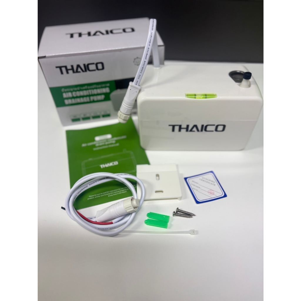 ของแท้ ส่งไว้ THAICO ปั๊มเดรนน้ำทิ้งแอร์ กาลักน้ำแอร์ รุ่น TC37024A, TC2500L, TC06PRO, TC380 แบบซ่อนรุ่น TC20B
