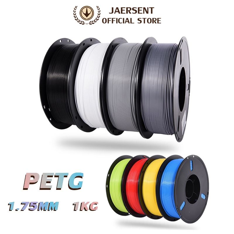 JAERSENT วัสดุการพิมพ์ 3 มิติ PETG เส้นใยพลสติก ใช้กับครื่องพิมพ์ 3 มิติ 1.75mm 1kg มีให้เลือกหลากหลายสี