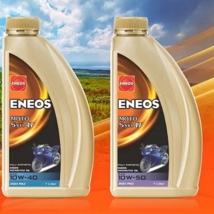 * ของแท้ * Eneos Moto Syn 4T เอเนออส น้ำมันเครื่องสังเคราะห์แท้ 100% เบอร์ 10W-40 10W-50 (1 ลิตร) รถมอเตอร์ไซค์ 4 จังหวะ
