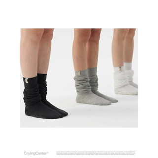 CryingCenter ถุงเท้าสองชั้นนุ่มพิเศษ Loose Two-Layers Sock