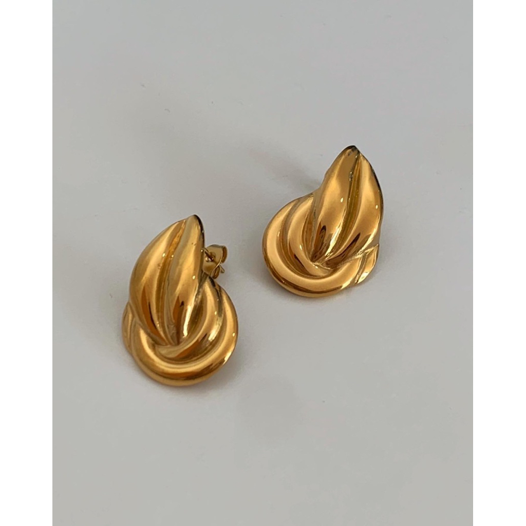 ต่างหูสเตนเลส ไม่ลอกไม่ดำกันน้ำกันเหงื่อ HER OBJECTIVE_HER SOPHIA EARRINGS