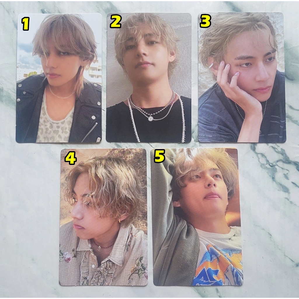 การ์ด ของแท้ จาก CD อัลบั้ม V ( BTS ) - Layover Album พร้อมส่ง Kpop Card Taehyung