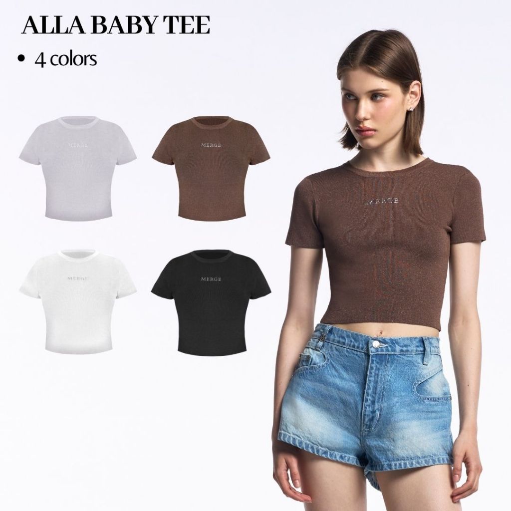 Merge Official - Alla Baby Tee (พร้อมส่ง)