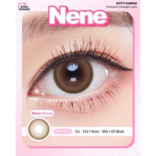 คอนแทคเลนส์🌈Nene🌈 Brown / Gray (Kitty Kawaii) ขนาดมินิ 💖