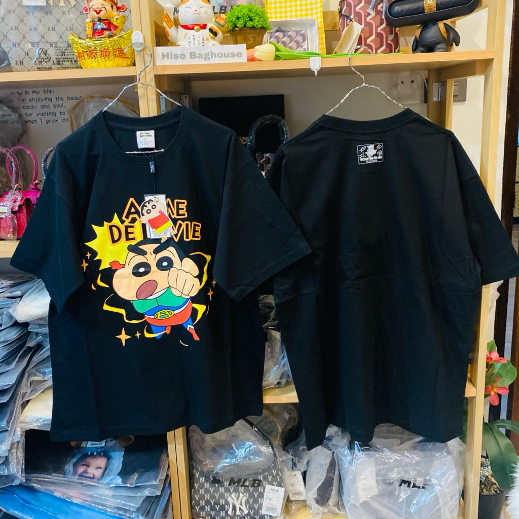 🎈พร้อมส่ง  เสื้อ ADLV ACTION KAMEN SHINCHAN SHORT SLEEVE T-SHIRT BLACK◼️ ชินจัง🌈