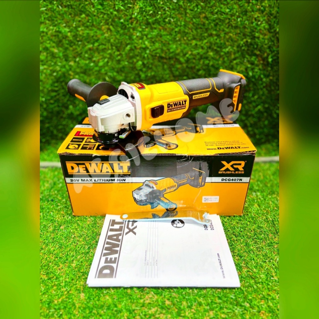 DEWALT เครื่องเจียร์ ไร้สาย 4นิ้ว รุ่น DCG407N 20V (ไม่รวมแบต+แท่นชาร์จ) BRUSHLESS ลูกหมู เจียร์