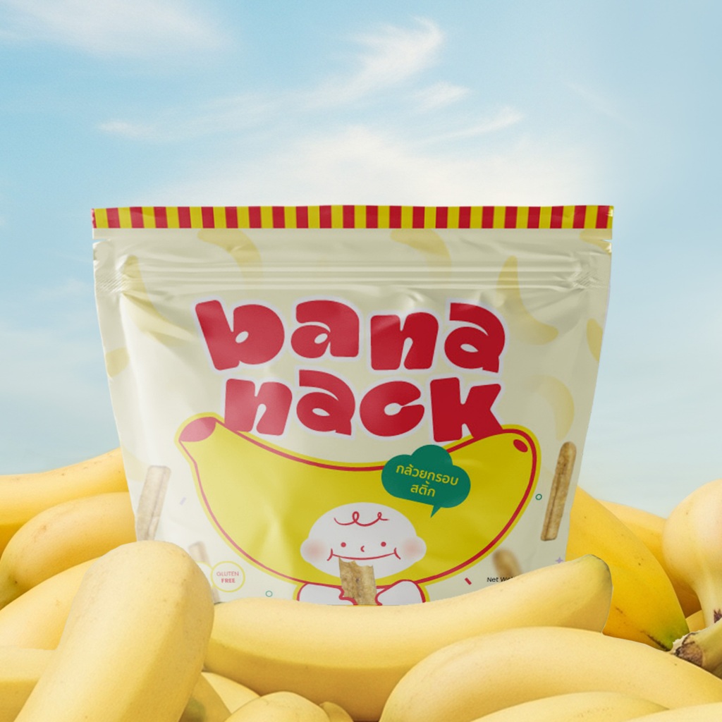 bananack กล้วยกรอบสติ๊ก 4ถุง 🍌 (รสชาติใดก็ได้ สามารถแจ้งได้ในแชท ตอนนี้รสเนยน้ำผึ้งหมดชั่วคราว‼️)
