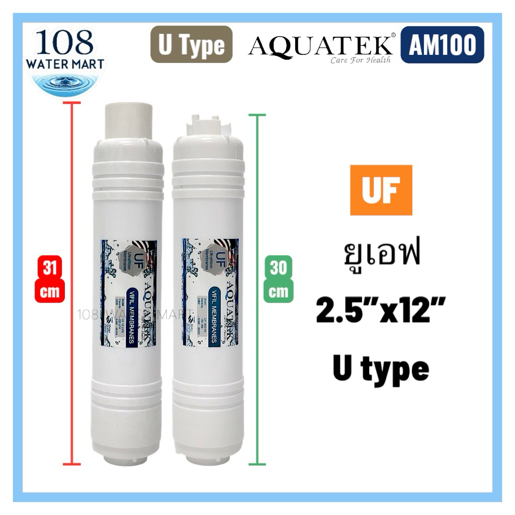ไส้กรองอินไลน์ Aquatek แบบ U Type / I type มี PP Carbon รูปที่ 8