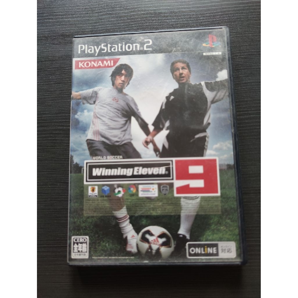 แผ่นเกมส์PS2Winning Eleven9ของแท่แผ่นจากญี่ปุ่น