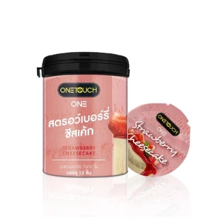 Onetouch ONE Condom ถุงยางอนามัยวันทัช วัน กะปุก บรรจุ12ชิ้น ขนาด 49 , 52 , 53 มม. Sweet Romance , Limited