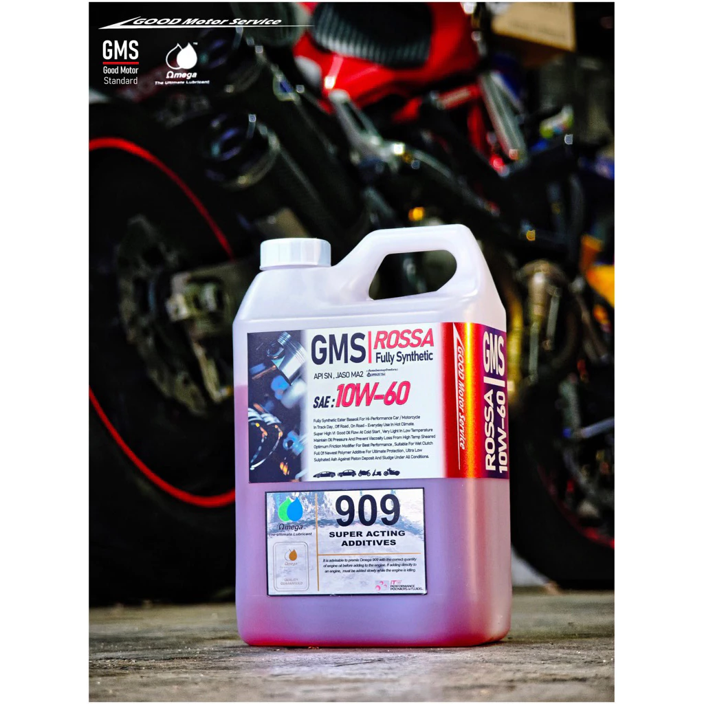 GMS Rossa Fully Synthetic SAE 10W-60 API SN , JASO MA2