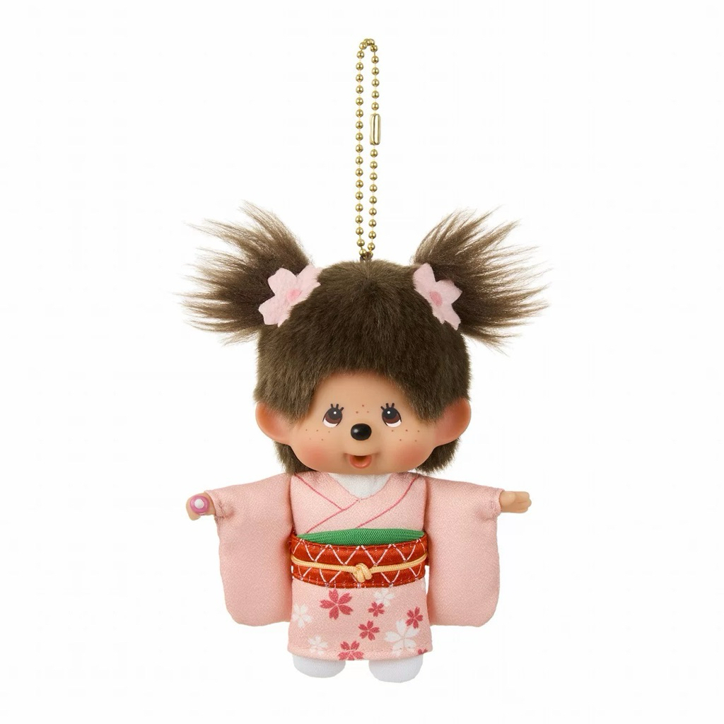 พวงกุญแจMonchhichi Kimono พร้อมส่งในไทย ของแท้100% ของใหม่ ป้ายห้อย