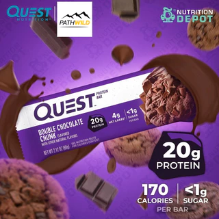 Quest Protein Bar โปรตีนบาร์ รสชาติหลากหลาย โปรตีนสูง คาร์โบไฮเดรตต่ำ ปราศจากกลูเตน เป็นมิตรกับคีโต