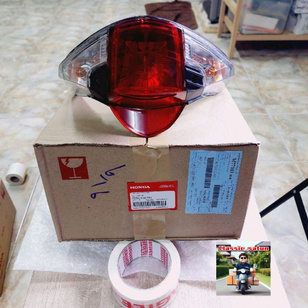 ชุดไฟท้าย[33700-K58-T81]แท้ศูนย์/wave110i 2009/wave110i 2011/wave110i 2013/wave110i 2018/สินค้าของแท