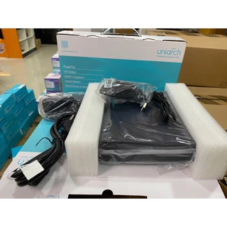 Uniarch เครื่องบันทึกกล้องวงจรปิด NVR-104S3-P4-ECO 4 ch / NVR-108S3-P8-ECO 8ch รองรับ POE Plug & Play