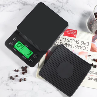 เครื่องชั่งกาแฟ เครื่องชั่งกาแฟดิจิตอล ตาชั่งขนาดเล็ก coffee scale หน้าจอ LED 5 หน่วย g,oz,lb,ml,g/ml Deebillion
