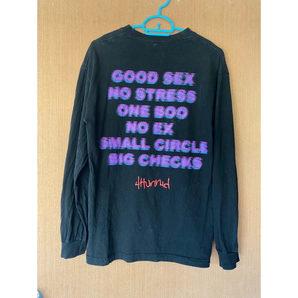 เสื้อยืดมือสอง แขนยาวลาย 4Hunnid