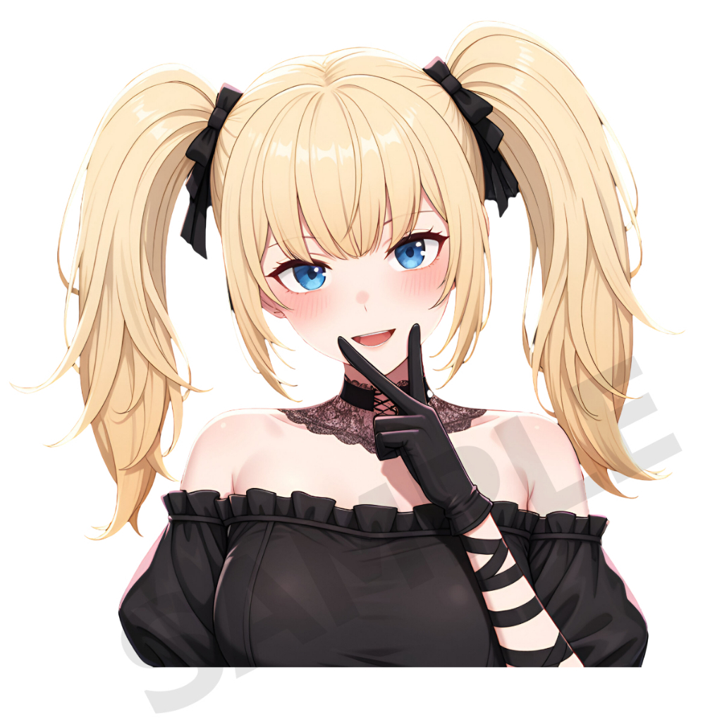 Ani grok ai น้อง Ani เอไอสาวอนิเมะ อนิเมะ สติ๊กเกอร์ 2 แผ่น Grok Ani Ai Elon Musk อนิ