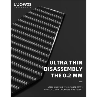 LUOWEI เครื่องมือถอดชิ้นส่วน ซ่อมโทรศัพท์มือถือ หน้าจอ LCD คาร์บอนไฟเบอร์ ป้องกันไฟฟ้าสถิตย์