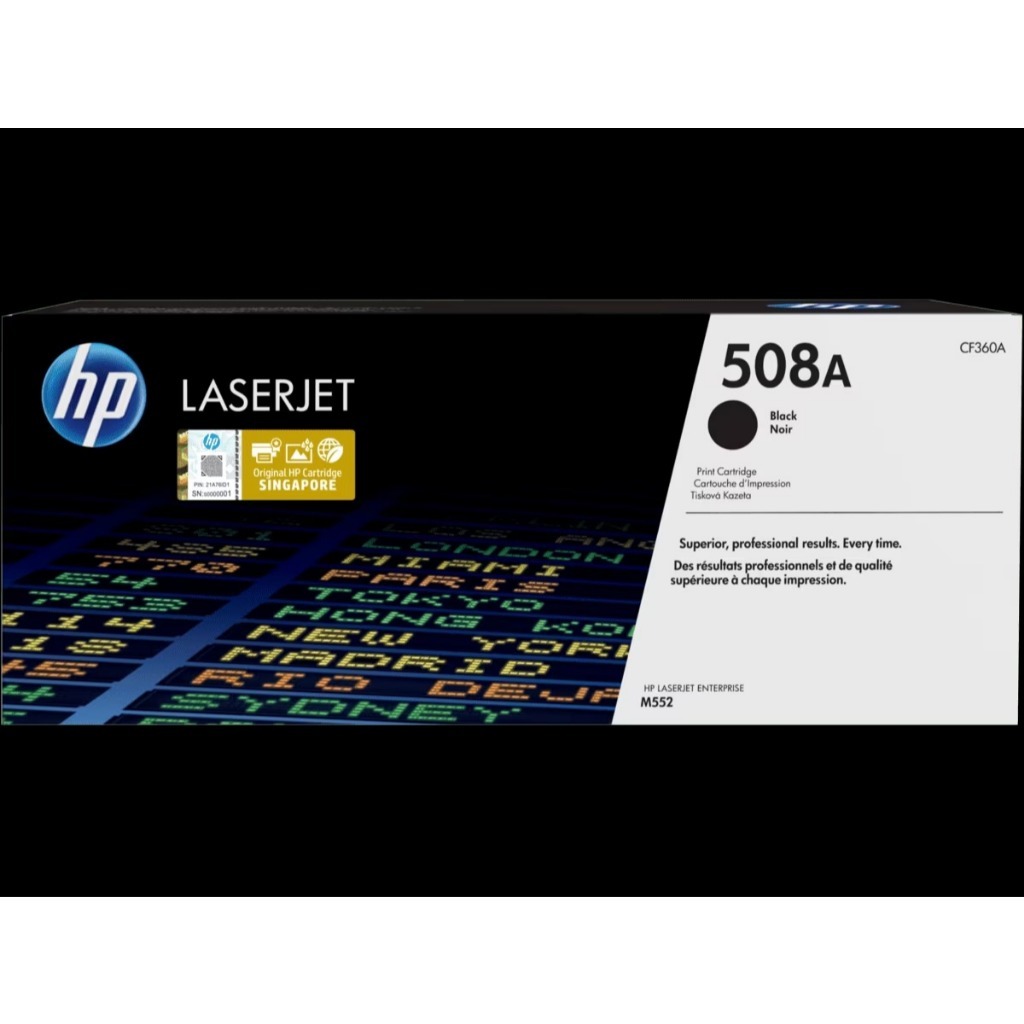 HP 508A/508X Black/Colors Original LaserJet Toner Cartridge | ตลับหมึกเลเซอร์ดำ/สี