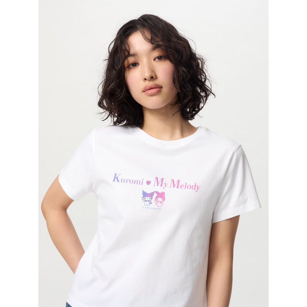 ส่งตรงจากญี่ปุ่น UNIQLO เสื้อยืดแขนสั้น Sanrio characters UT  ผู้หญิง  XS-3XL  เสื้อยืดแขนสั้น | ลาย
