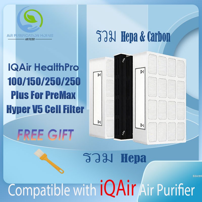 【อัพเกรดล่าสุด】แผ่นกรองอากาศ IQ Air HealthPro รุ่น 100 150 250 250+ HealthPro Series Hyper HEPA Filter