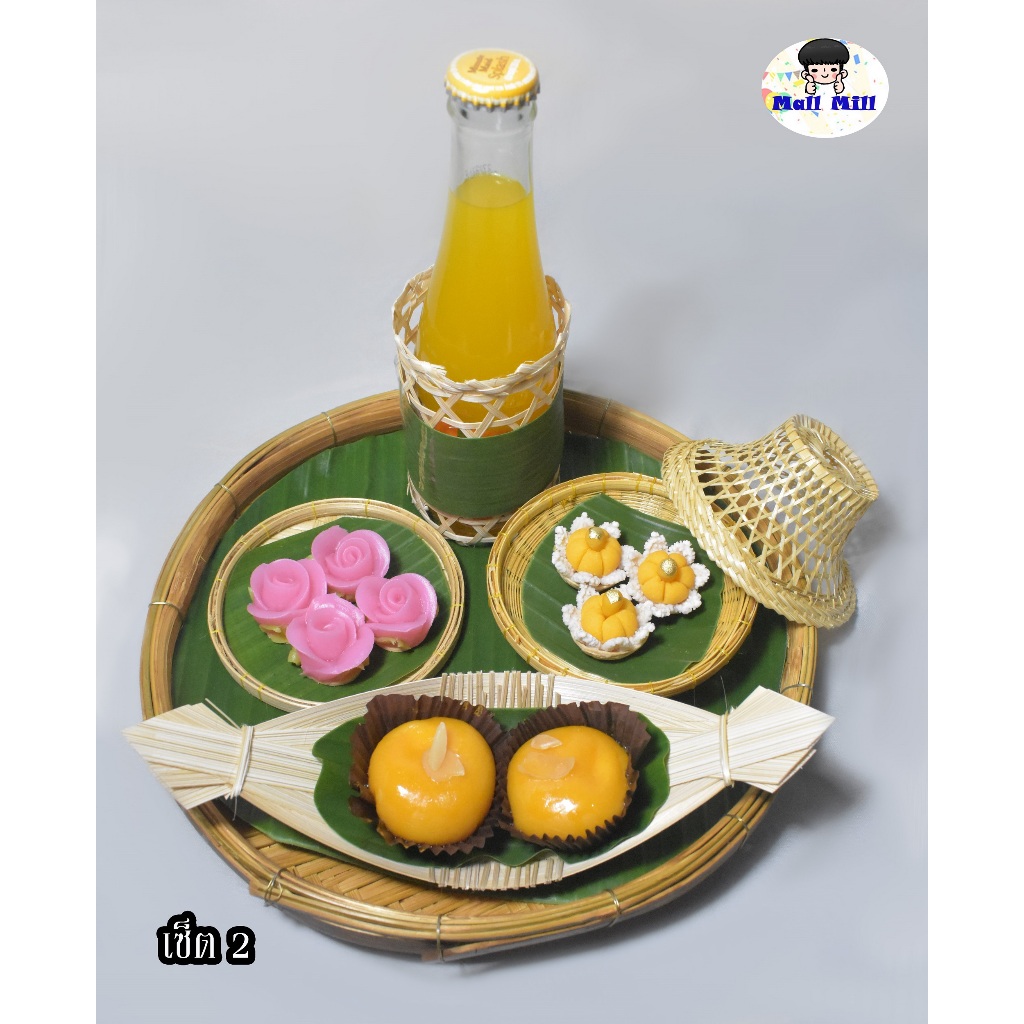 เซ็ตจัดเบรคโครงงอบ ชุดจัดเบรค  ถาดใส่อาหารกลม ถาดใส่ท็อปปิ้ง ถาดวางขนมโชว์ ถาดอาหารไม้ ถาดเสริฟไม้ ถาดกลมใส่อาหาร - รูปที่ 2