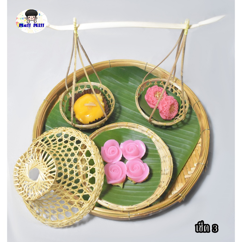 เซ็ตจัดเบรคโครงงอบ ชุดจัดเบรค  ถาดใส่อาหารกลม ถาดใส่ท็อปปิ้ง ถาดวางขนมโชว์ ถาดอาหารไม้ ถาดเสริฟไม้ ถาดกลมใส่อาหาร - รูปที่ 3