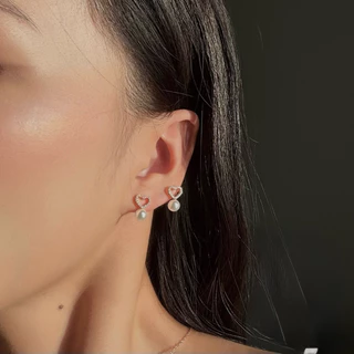 Socrush.bkk | LOVEBUD earrings | SE-011 | ต่างหู มุก หัวใจ มินิมอล