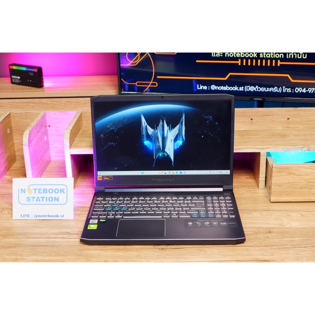 Acer Predator Helios 300 i7-10750H RTX2060(6GB) Ram16 SSD1TB จอ15.6 144Hz สเปคสูงจัดเต็ม คีย์บอร์ดRG