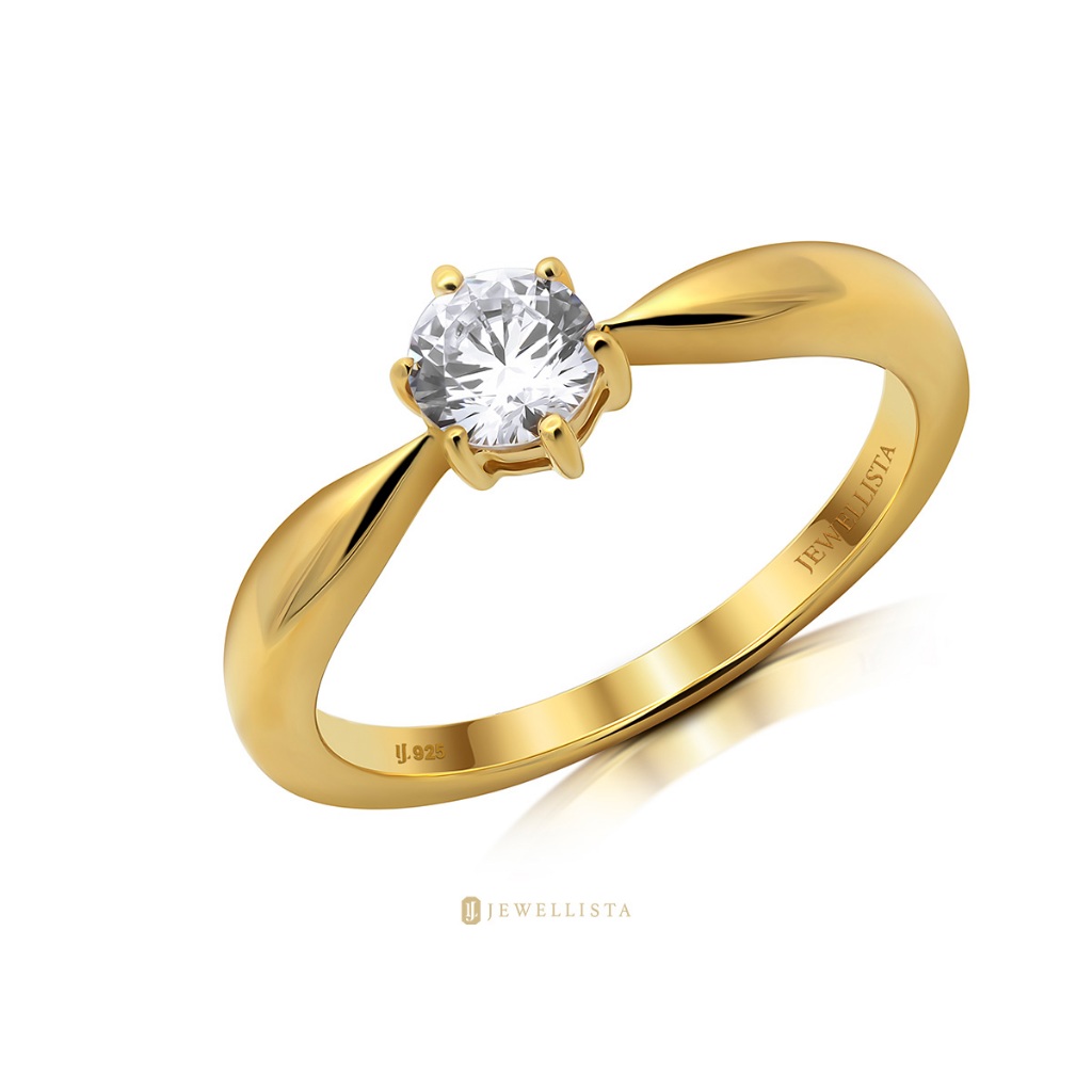 Jewellista خاتم Celestia فضة 925 بالزركون — صورة 3