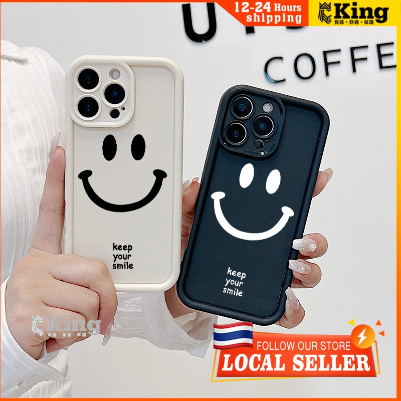Smile face เคส  OPPO A7 A5s A12 A11K A15 A15s A35 A16 A16s A54s A17 A17K A9 2020 A5 2020 A11X A31 2020 เคสออปโป้