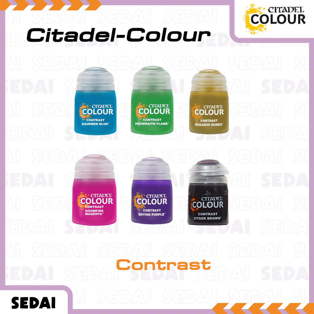 [ ส่งฟรี 🔥 ] Citadel - Color [ Contrast ] สีสำหรับทาโมเดล Warhammer  สีโมเดล สีอะคริลิคสำหรับทาโมเดล