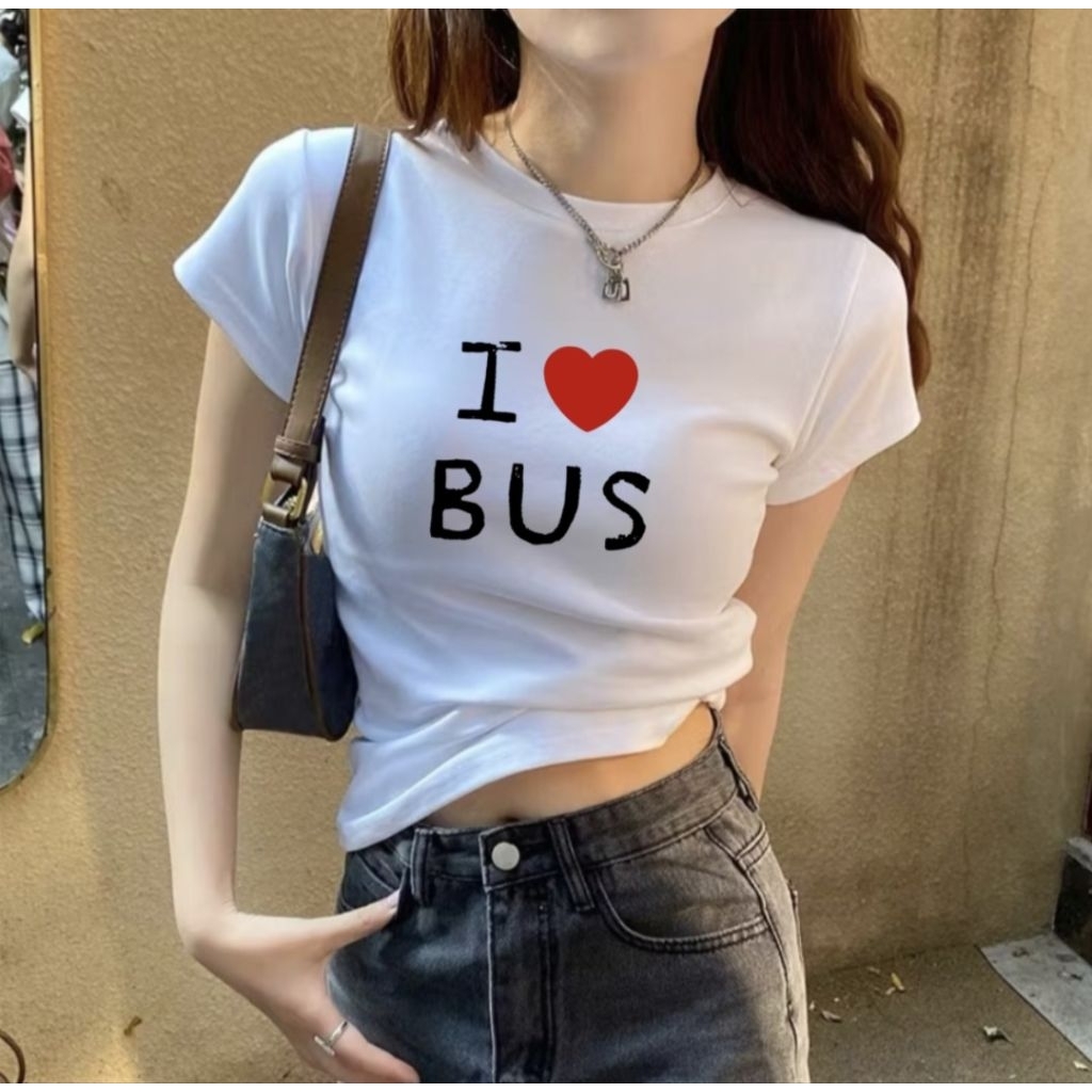 🎀เสื้อครอปรัดรูป วงBus🐾