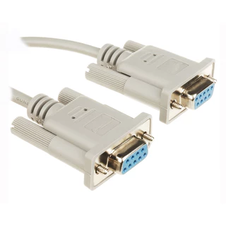 ซีเรียล RS232 DB9 cross FF Serial 9พิน แบบเมีย เมีย 2ด้านเป็นสายแบบครอสไขว้ 2กับ3 สาย RS232 9pin Female to Female cable