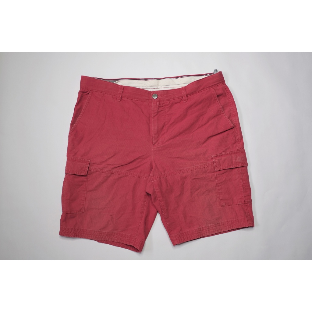 PdH กางเกงขาสั้น คาร์โก้ ผ้าคอตตอน สีแดง size 37.5 สินค้ามือสอง สภาพดี