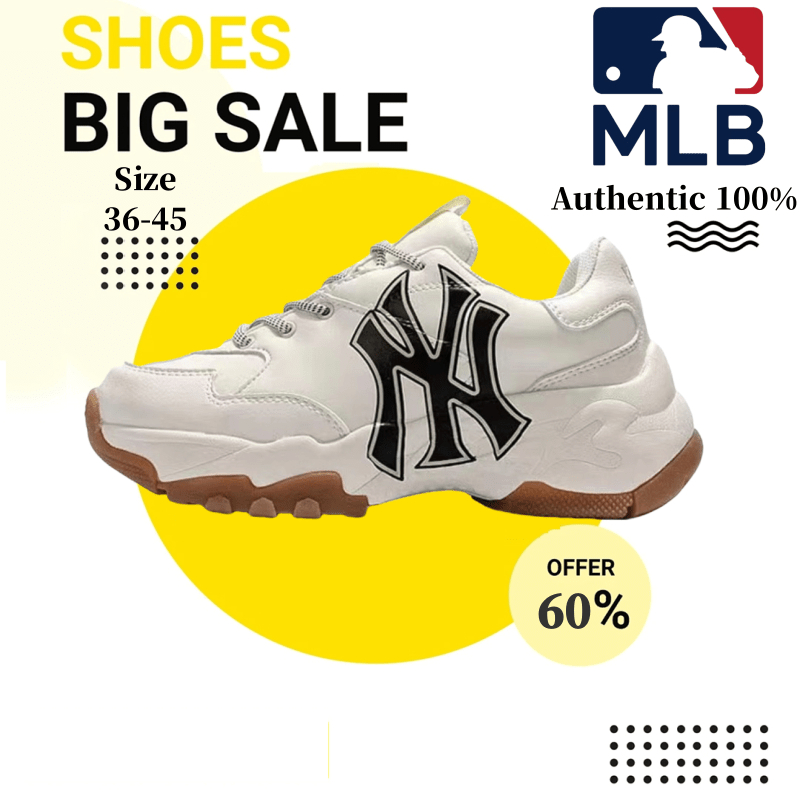 💯ของแท้ 💯MLB Big Ball Chunky  ของแท้ 100% รองเท้าผ้าใบ ยูนิเซ็กส์ Unisex จัดส่งในกรุงเทพ