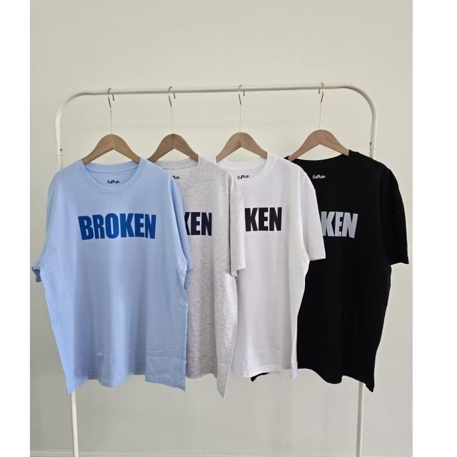 chicchi.cshop | เสื้อยืดoversize Broken ผ้าcotton100%