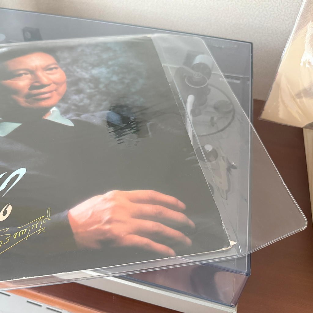 ซองแผ่นเสียง PVC อย่างหนา สำหรับแผ่น12นิ้ว ป้องกันรอยและฝุ่น Vinyl record sleeves PVC thickened