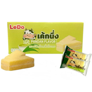 LeDo  เค้กนึ่ง สอดไส้ครีมใบเตย  30กรัม   1 กล่อง บรรจุ 12 ซอ…