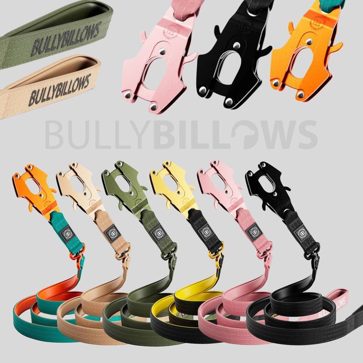 สายจูงสุนัข BullyBillows 1.4m LIGHTER Combat Leash | Neoprene Lined, Secure Clip with Soft Handle