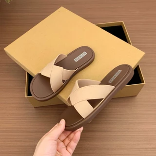รองเท้าแตะแบบสวม น้ำหนักเบา ใส่สบายพื้นกันลื้นโดนน้ำได้ A889