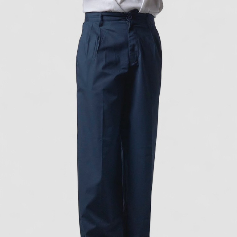 era-won กางเกงทรงหลวม รุ่น Baggy loose University สี Navy