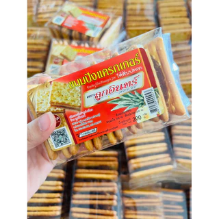 แครกเกอร์ สอดไส้สับปะรด กรอบ อร่อย ไส้เต็มคำ ตราลูกอินทร์