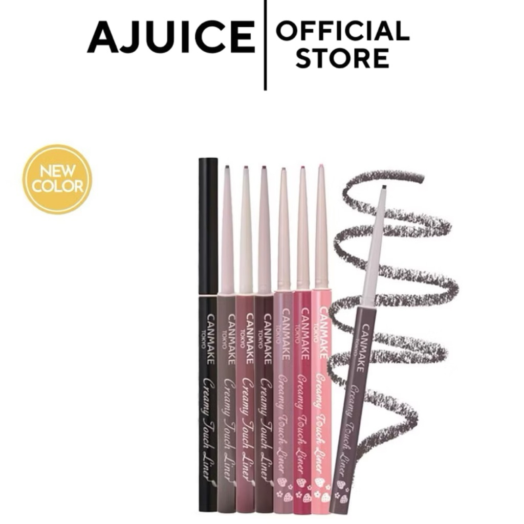 ส่งด่วน💚🇯🇵  ครบสี Canmake Creamy Touch Liner Eyeliner  แคนเมค เจลอายไลเนอร์ แบบหมุน