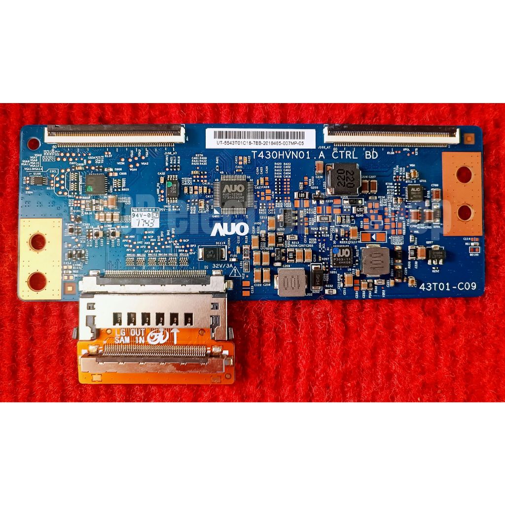 บอร์ดทีคอน(ทดแทน) SONY รุ่น KDL-43W800C,KDL-50W800C,KDL-55W800C แทนเฉพาะทีคอนเวอร์ชั่น 8.2 เท่านั้น